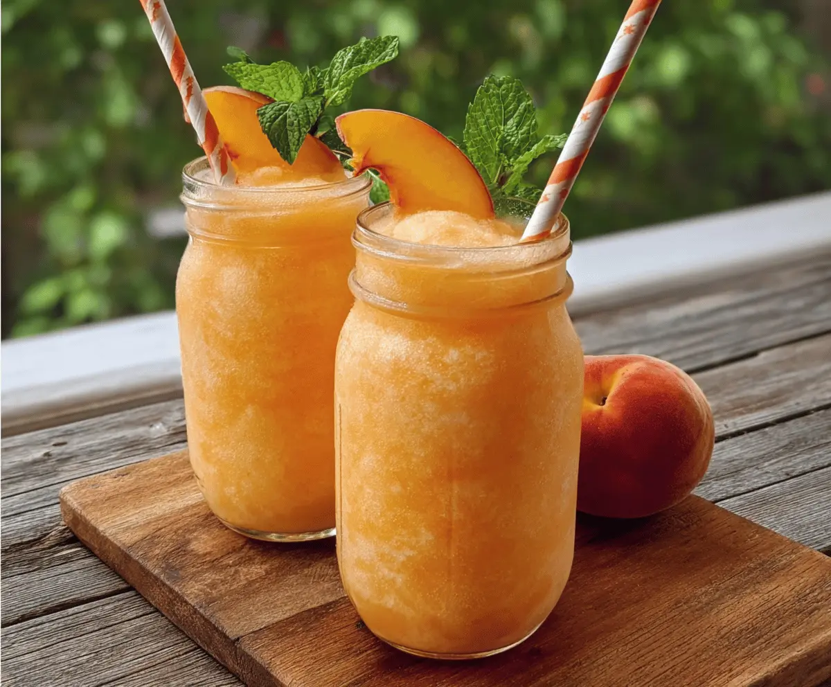 Refreshing Peach Lemonade Slush Recipe