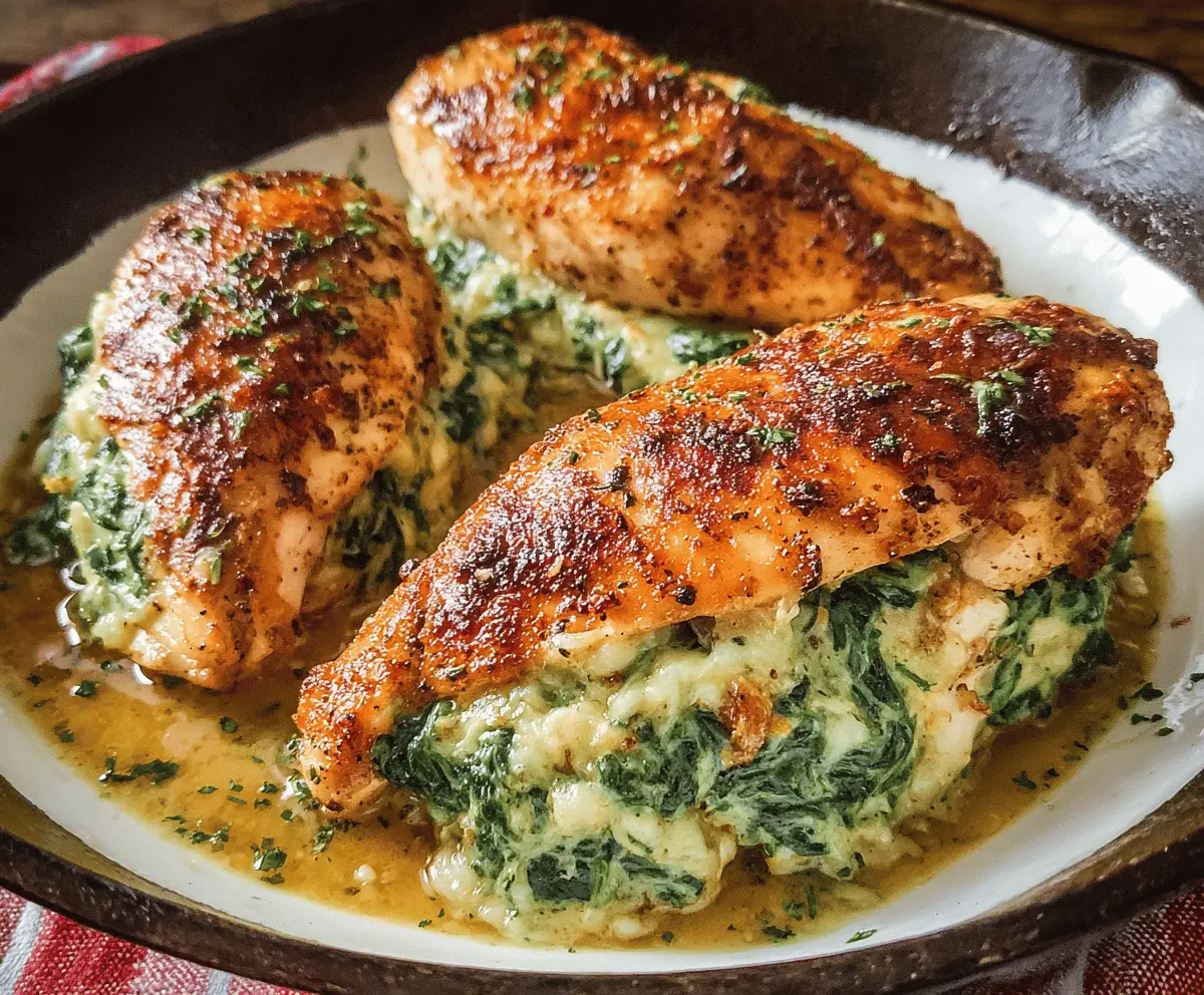 Easy Spinach Stuffed Chicken Breasts Recipe