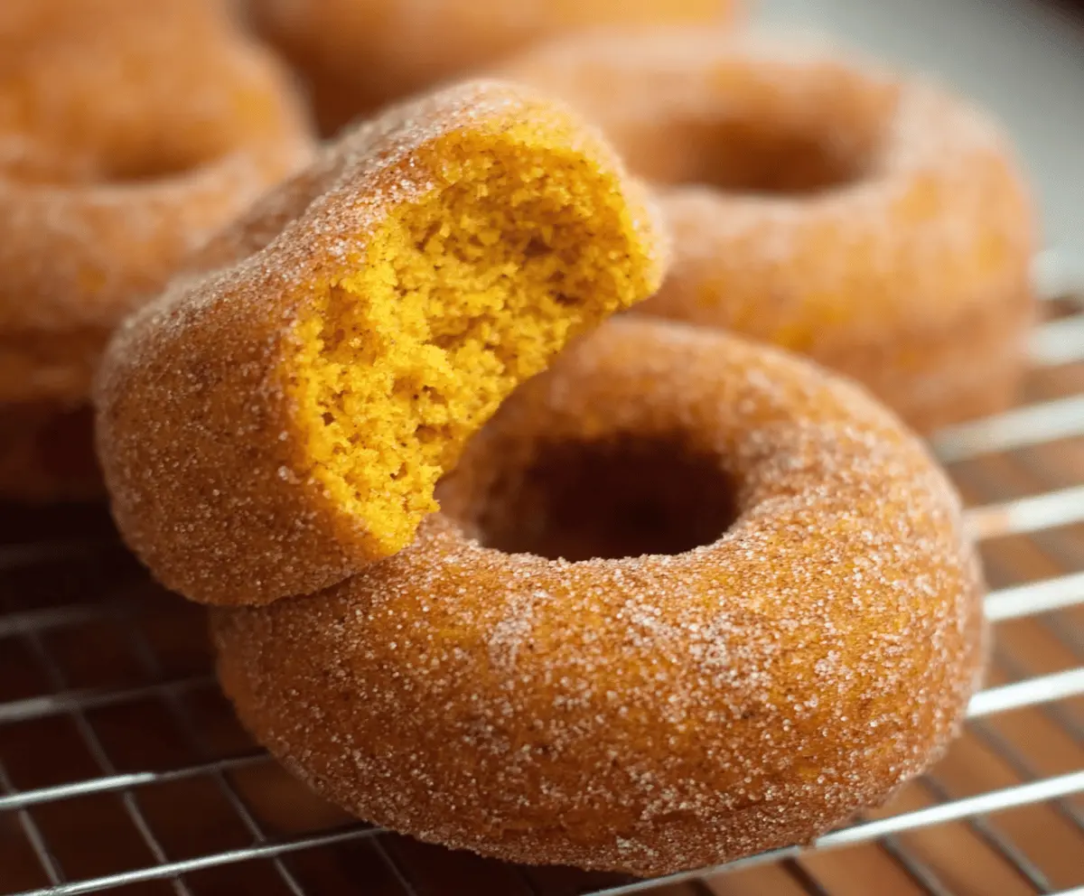 Baked Pumpkin Cake Donuts
