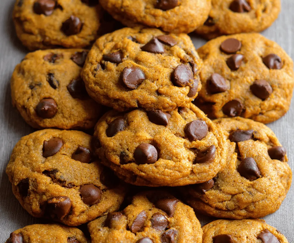 Chewy Pumpkin Chocolate Chip Cookies