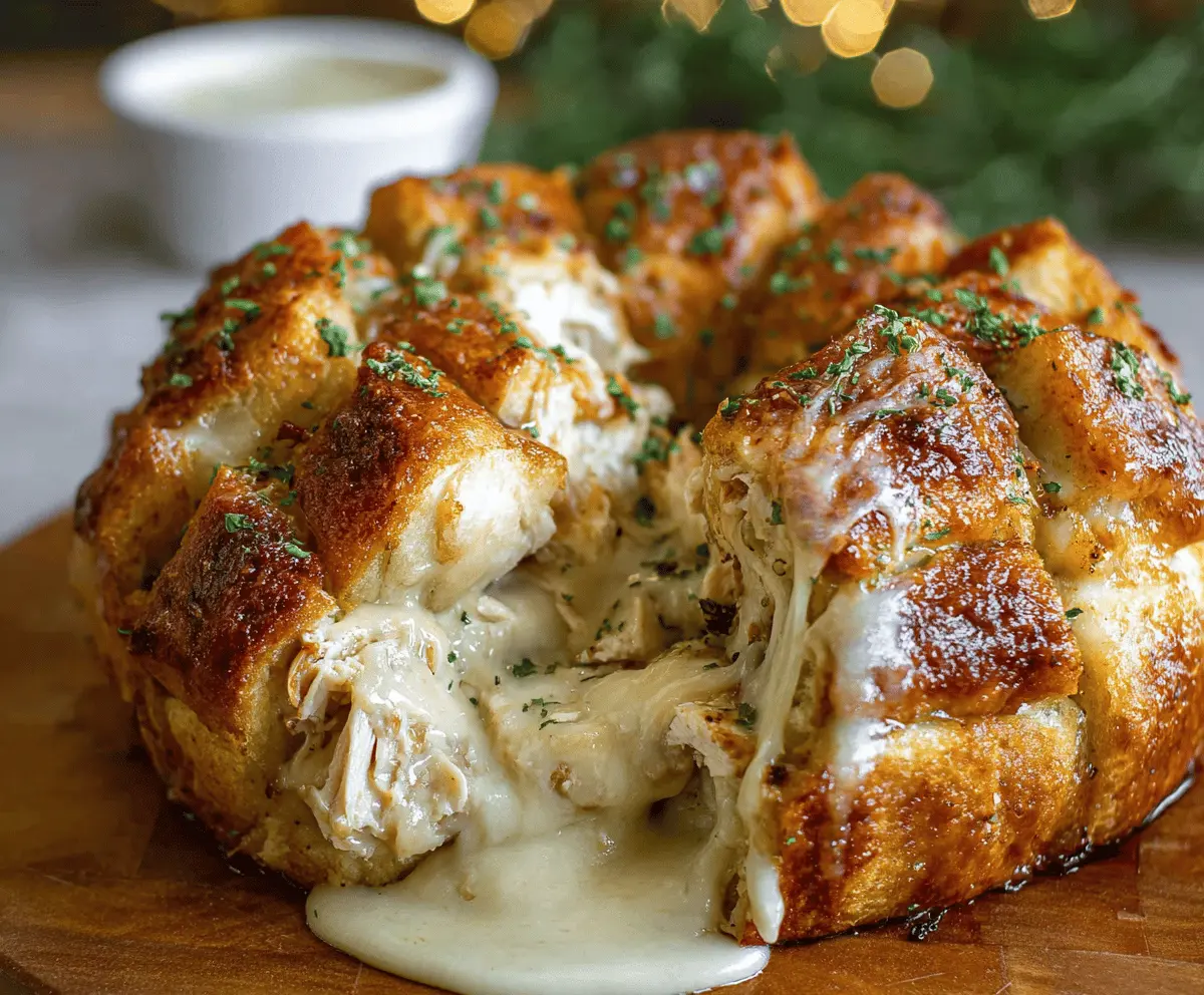 Chicken Alfredo Monkey Bread