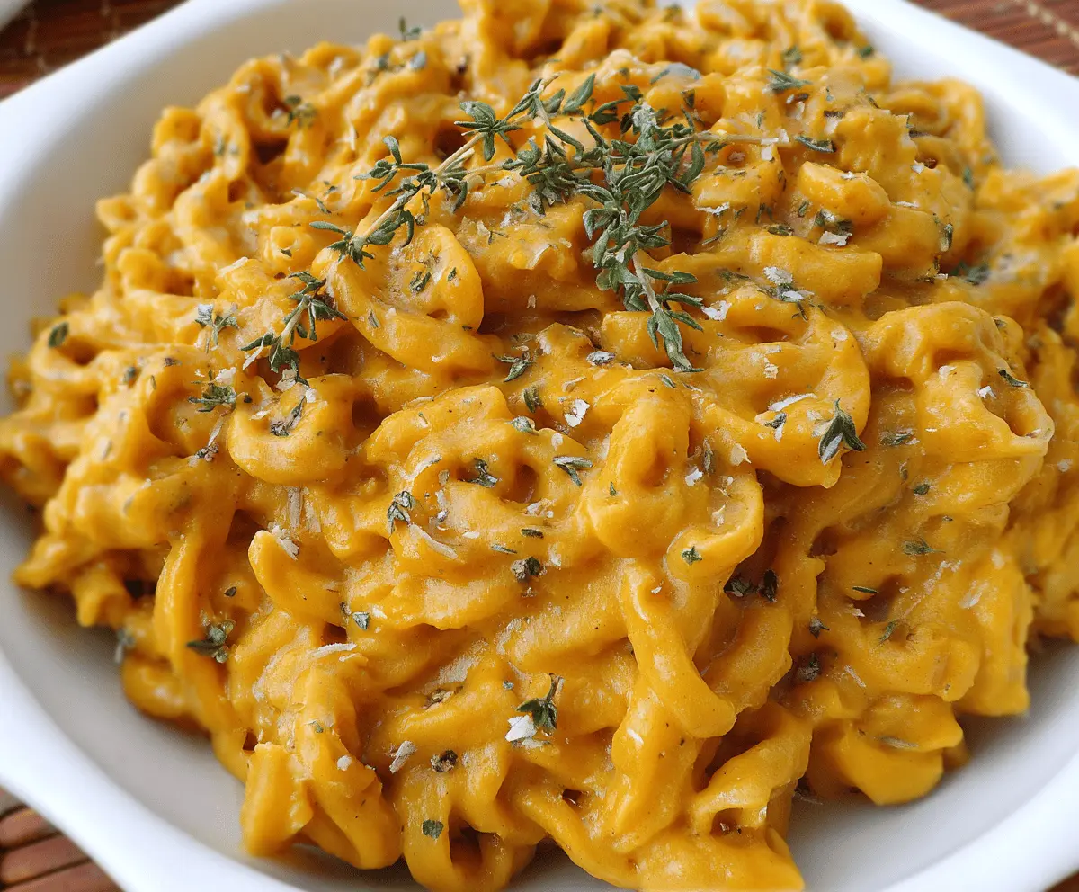 Creamy Pumpkin Pasta