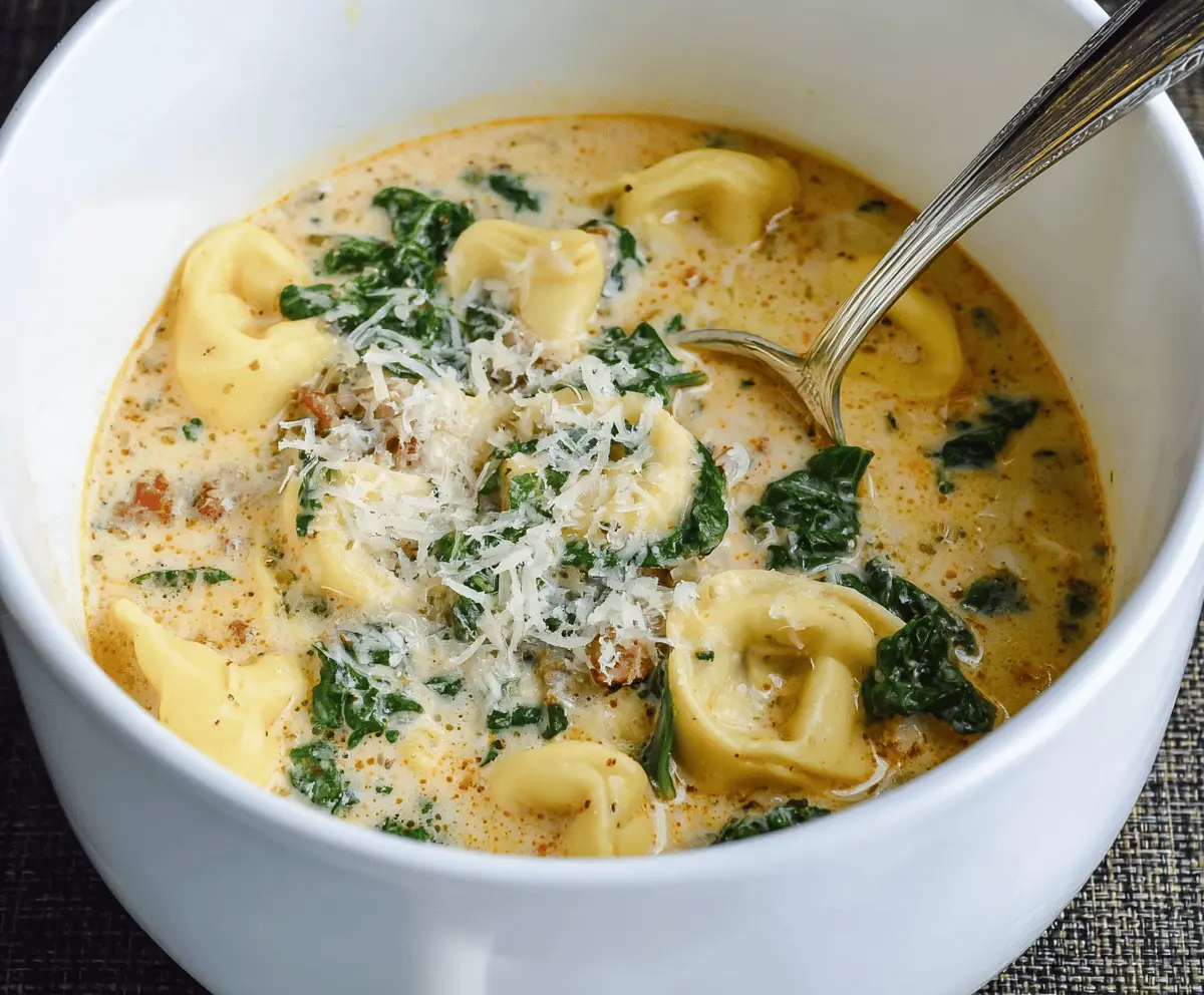 Creamy Tortellini Soup