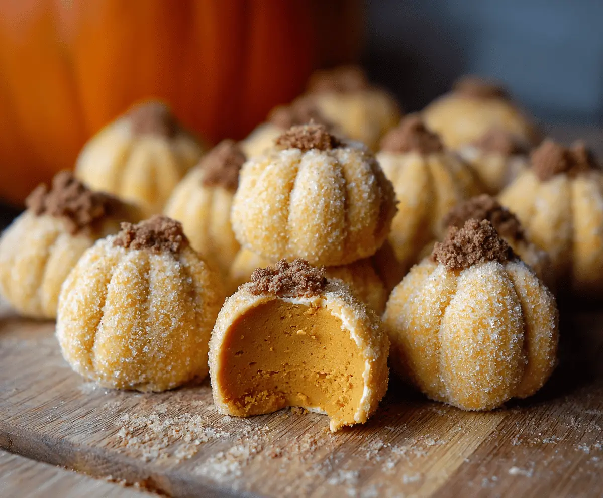 Pumpkin Cheesecake Truffles