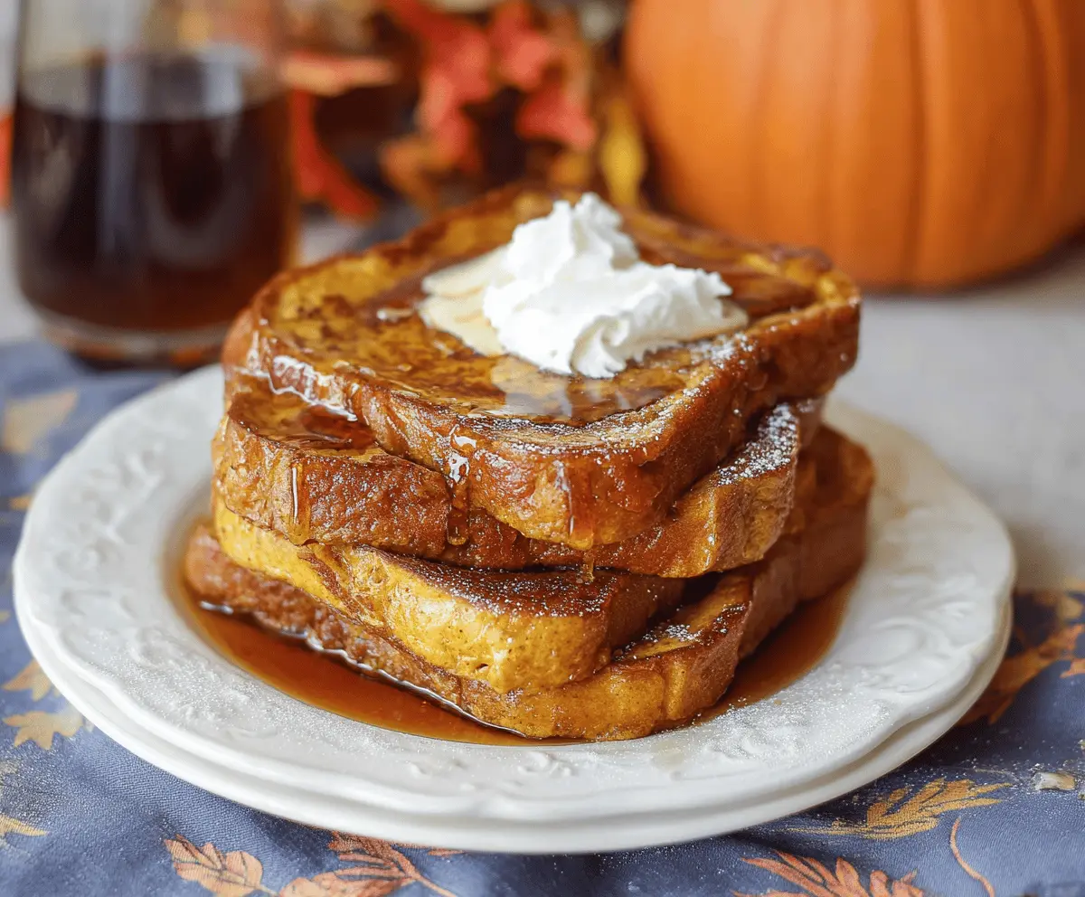 Pumpkin french toast