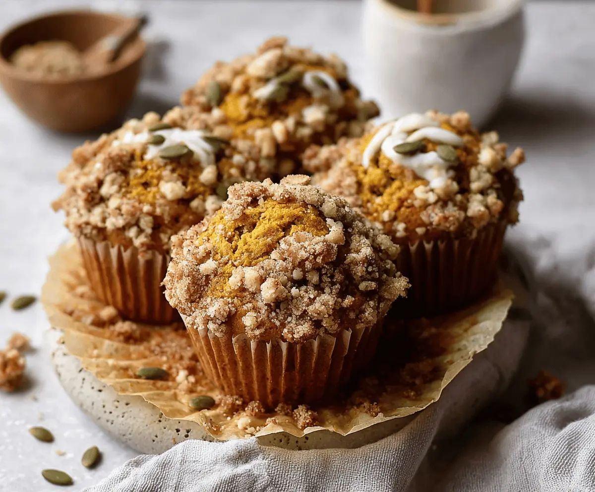 Pumpkin Streusel Muffins