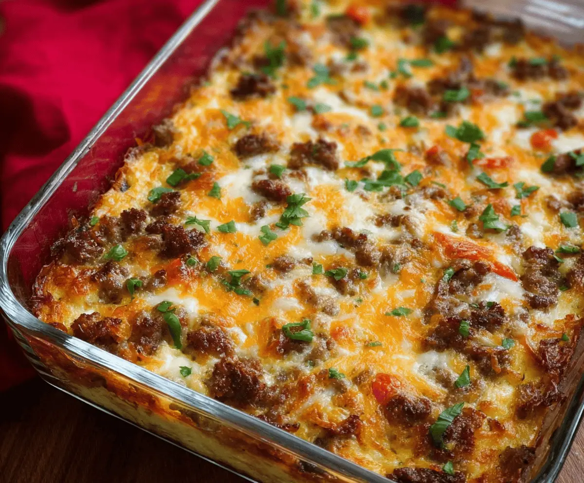 Breakfast Casseroles Sausage Hash Brown