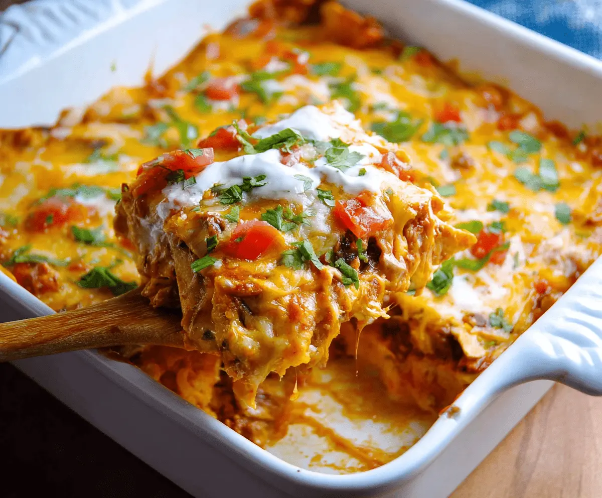 Chicken Burrito Casserole