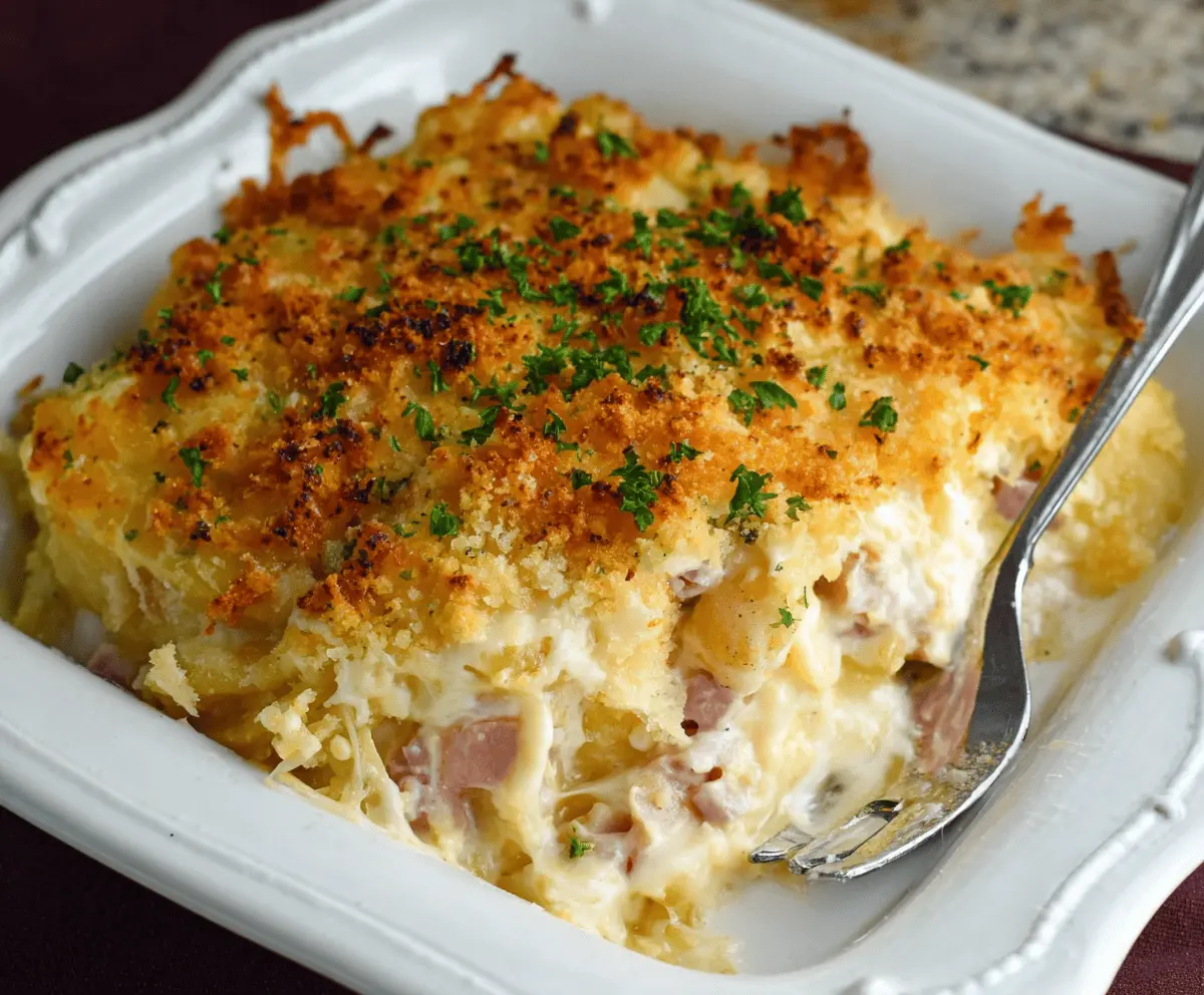 Easy Chicken Cordon Bleu Casserole Recipe - Cheesy & Delicious