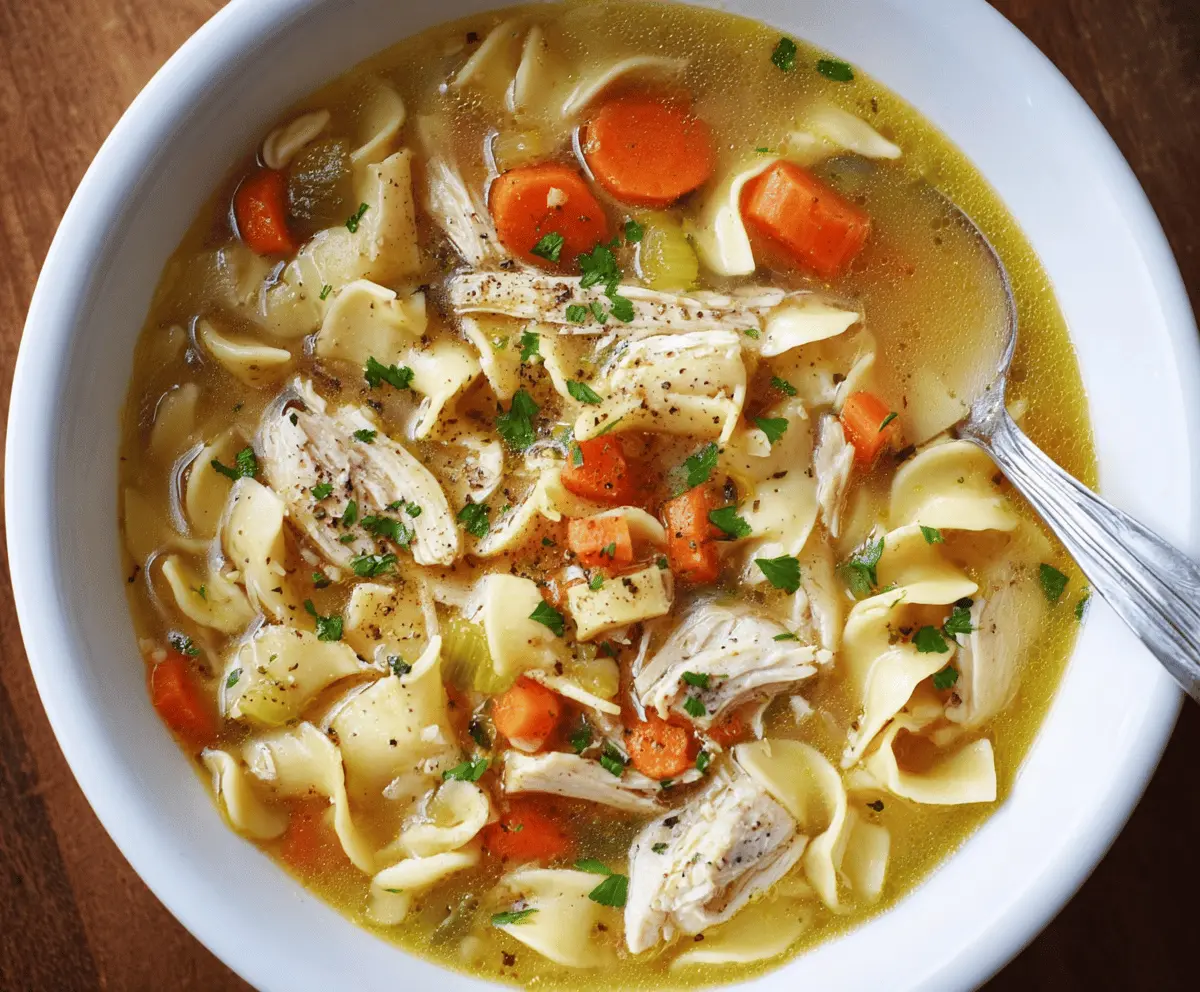 Easy Homemade Chicken Noodle Soup Recipe for Comfort & Warmth