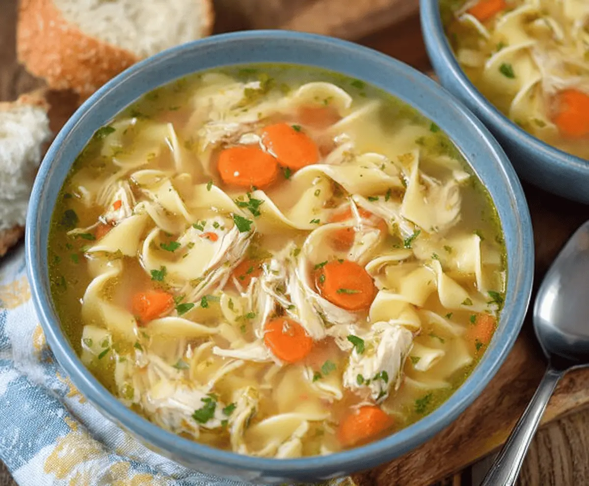 CopyCat Panera Bread Chicken Noodle Soup Recipe – Easy & Delicious Comfort Food