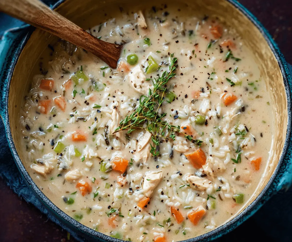 Creamy Chicken and Rice Soup