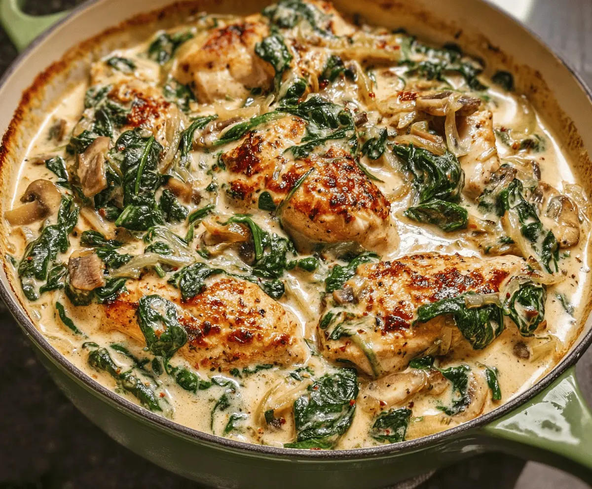 Creamy Chicken and Spinach Casserole