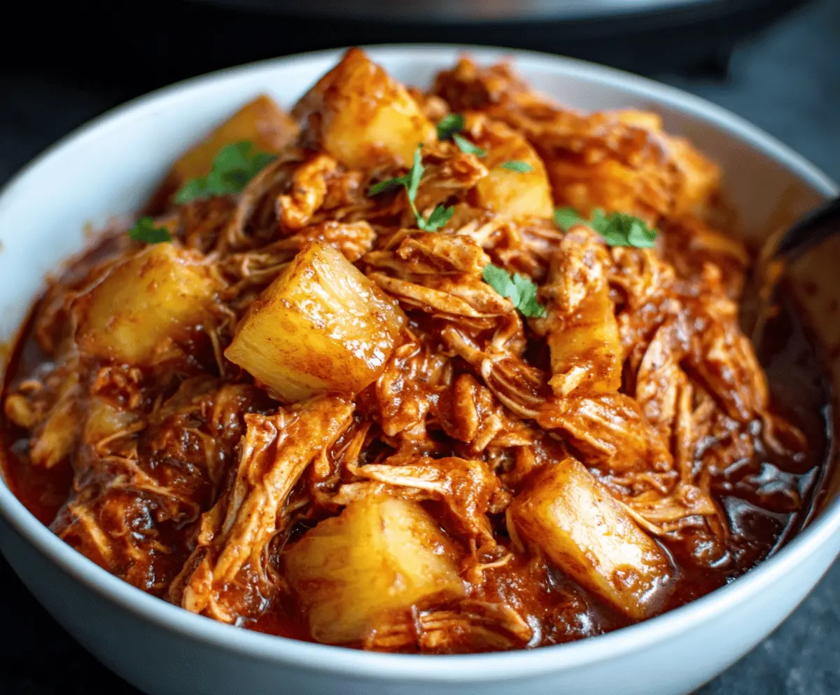Easy Crockpot Pineapple BBQ Chicken Recipe for Tender, Sweet & Tangy Flavor