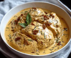 Creamy and flavorful Dump & Go Marry Me Chicken in a crockpot, showcasing a delicious, cheesy, and savory recipe perfect for easy weeknight dinners.