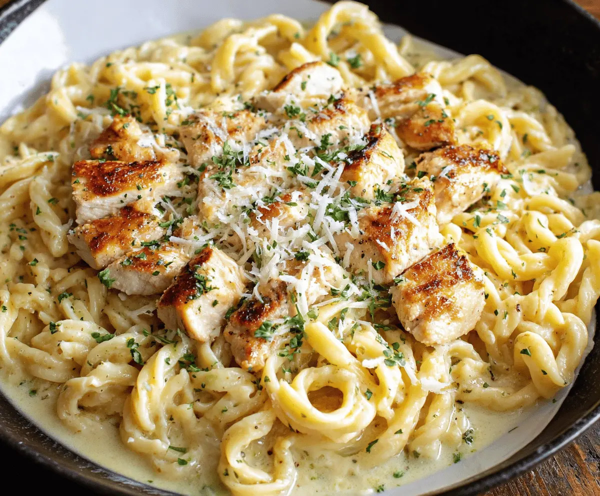 Easy Parmesan Chicken Pasta