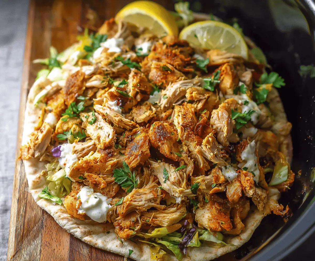 Easy Slow Cooker Chicken Shawarma Recipe: Tender, Flavorful & Simple!