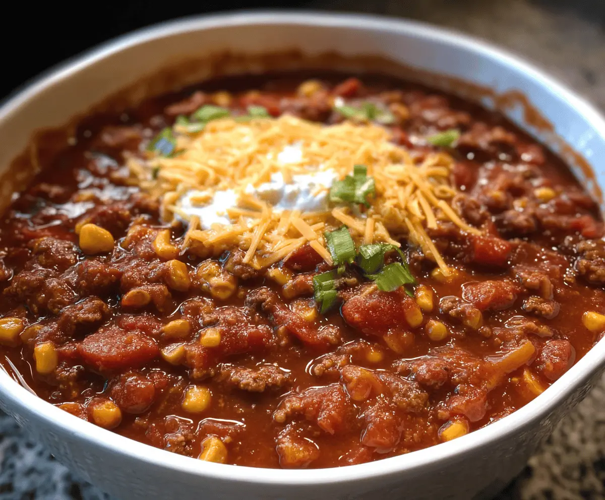Mouthwatering Slow-Cooker Chili