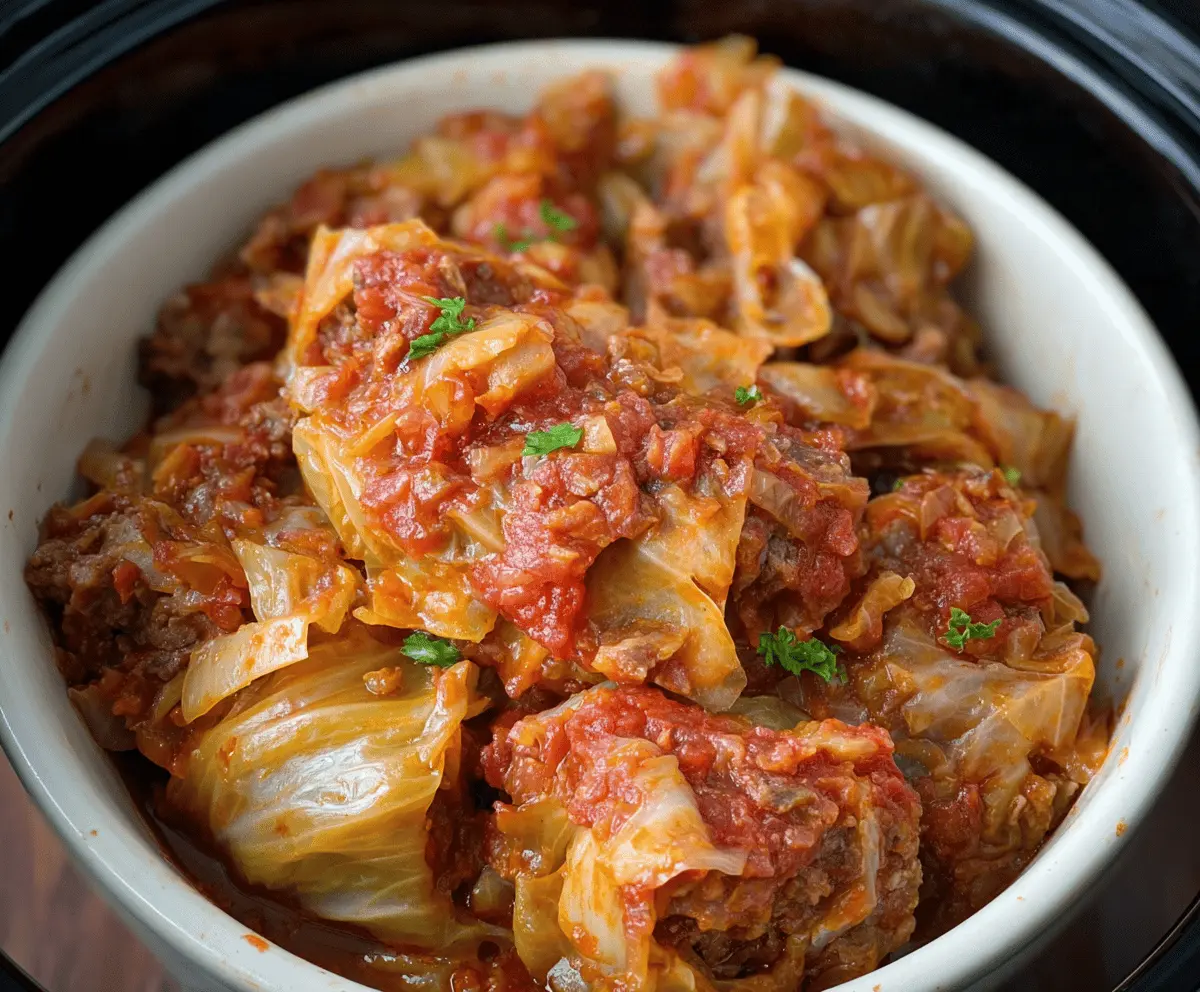 Easy Slow Cooker Unstuffed Cabbage Rolls Recipe – Comfort Food Made Simple