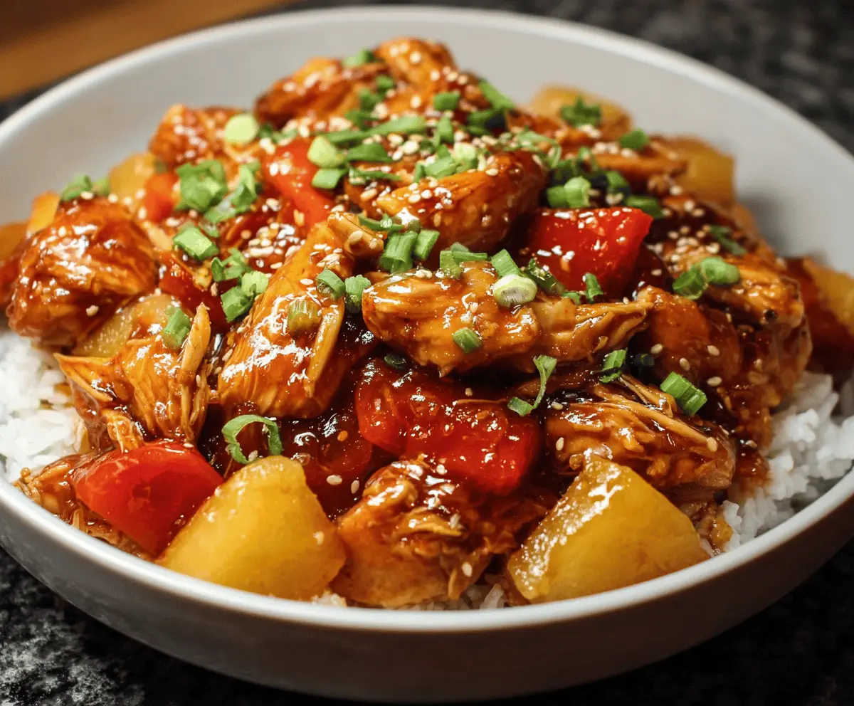 Easy Sweet Hawaiian Crockpot Chicken Recipe for Tender Flavorful Meals