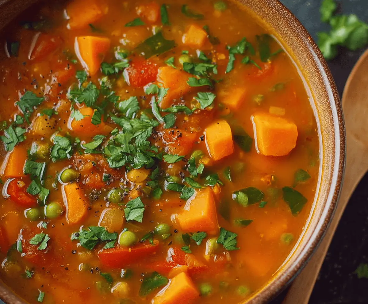 Sweet Potato & Vegetable Soup Creation