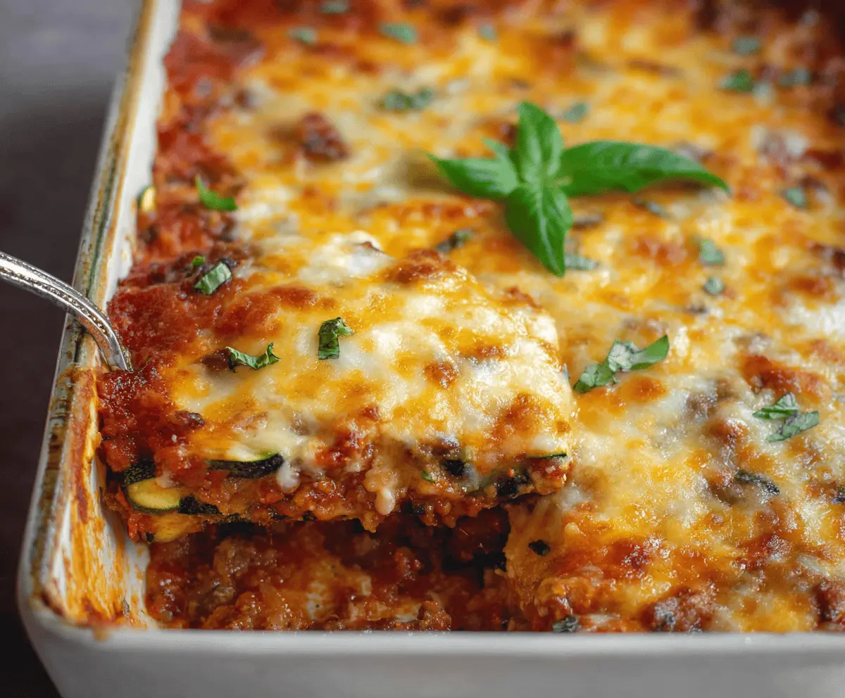 Zucchini Pizza Casserole