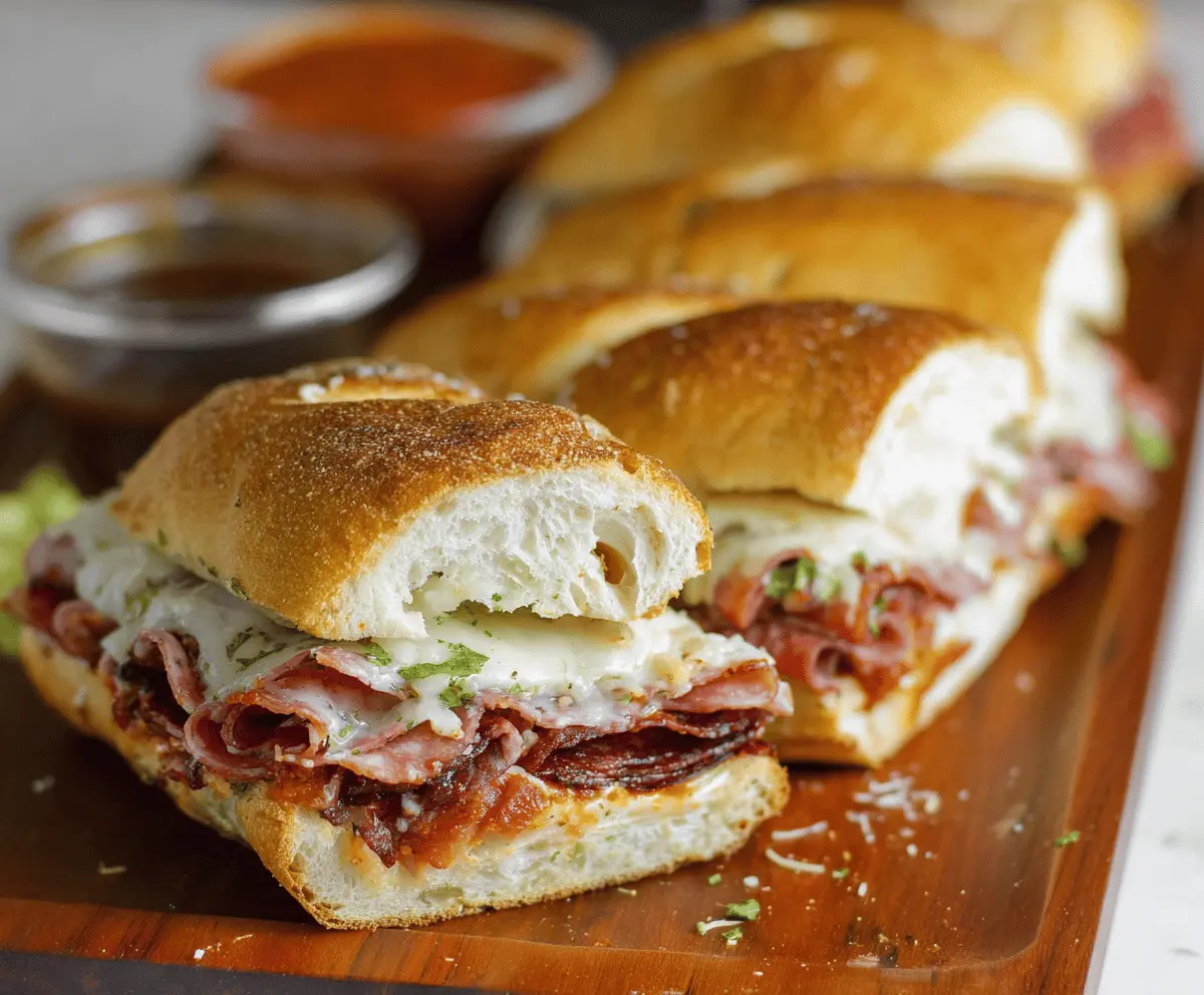 Easy Baked Italian Grinder Sandwiches Recipe for Crowd Pleasers