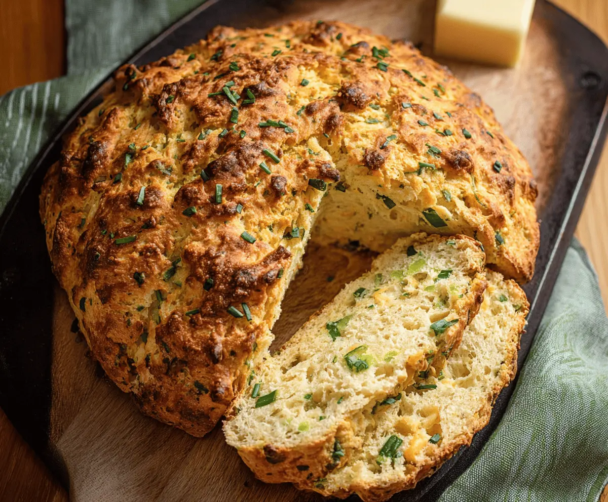 Easy Cheddar and Herb Soda Bread Recipe: Quick & Flavorful
