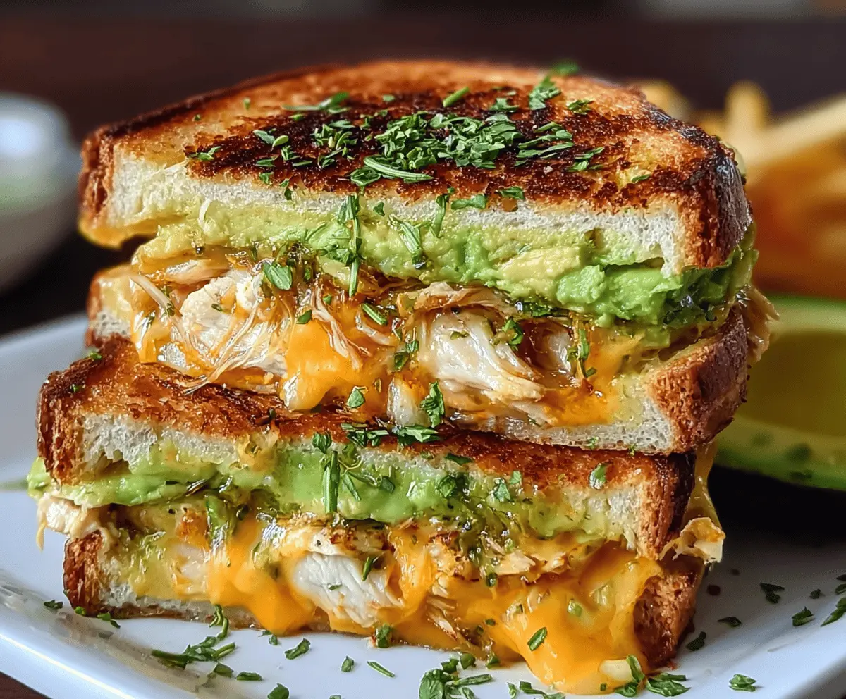 Cheesy Chicken Avocado Melt Recipe You’ll Love