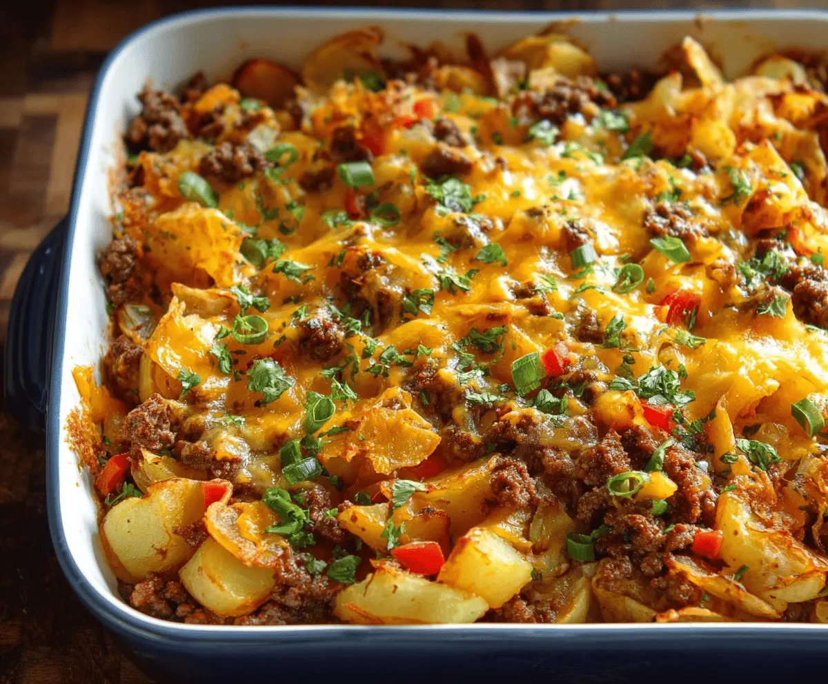 Easy and Delicious Ground Beef and Potato Casserole Recipe