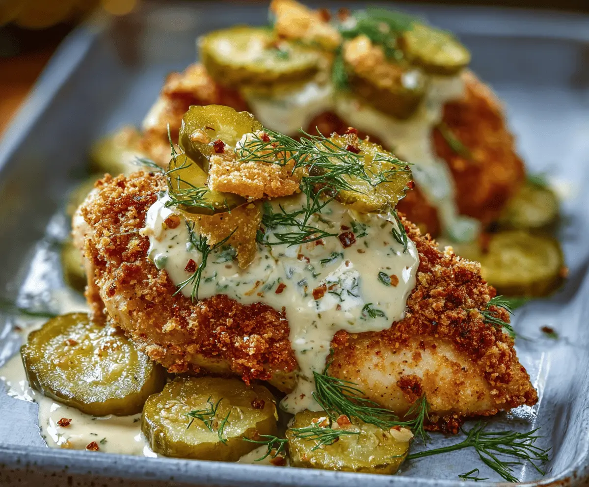 Crispy Dill Pickle Parmesan Chicken Recipe