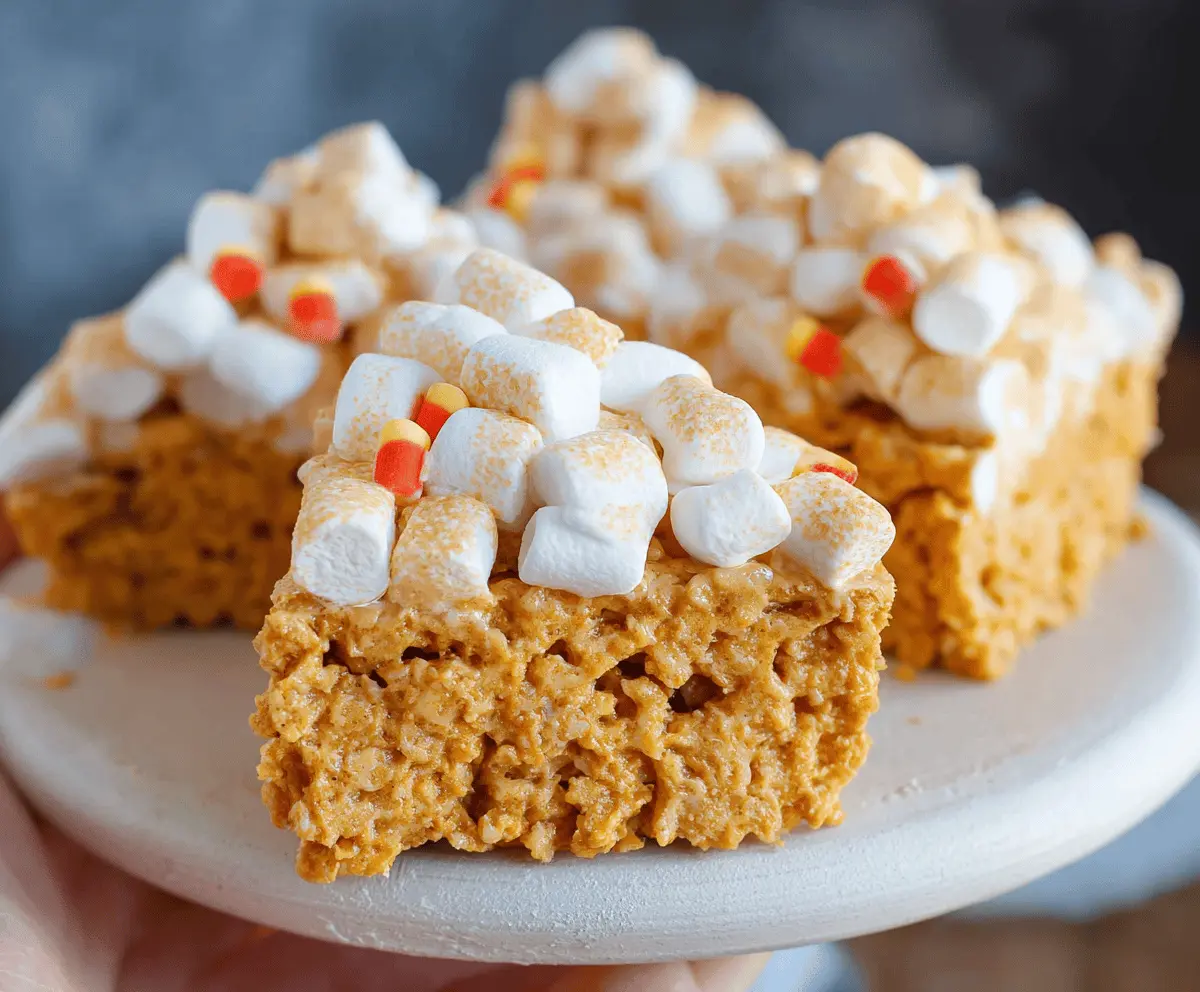Irresistible Easy Pumpkin Pie Marshmallow Treats Recipe