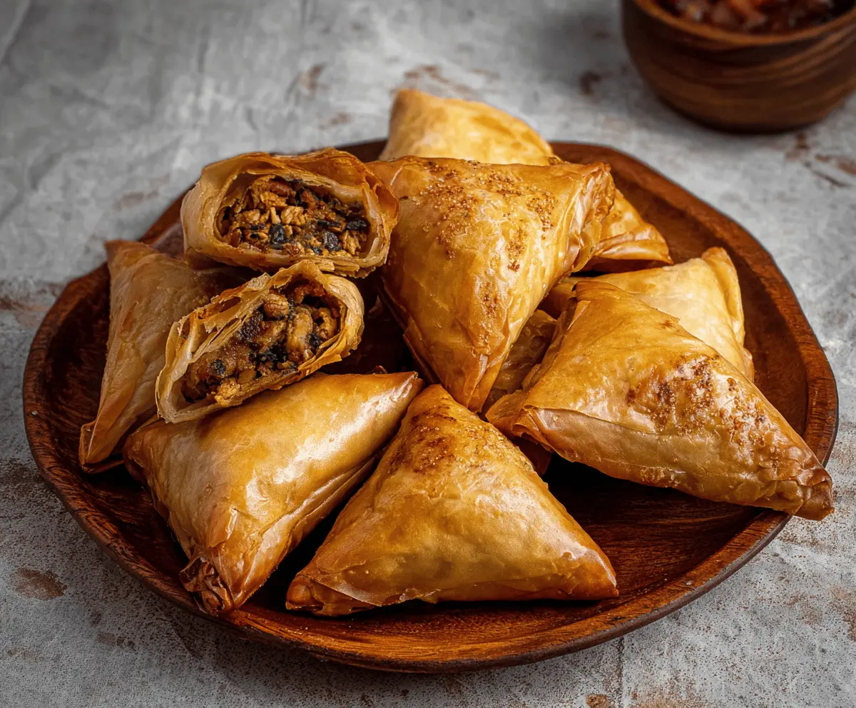 Moroccan Spiced Chicken Briouats Recipe – Crispy & Flavorful Bites