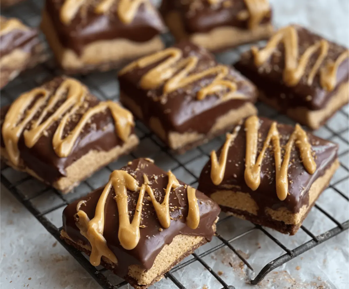 No Bake Buckeye Graham Cracker Treats – Easy, Peanut Butter Chocolate Dessert