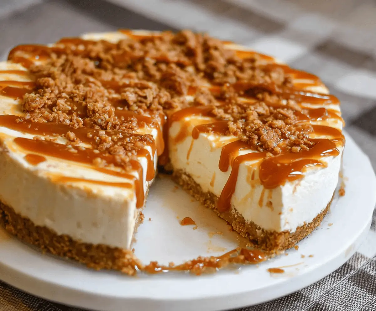 No Bake Salted Caramel Cheesecake Recipe – Easy & Delicious Dessert
