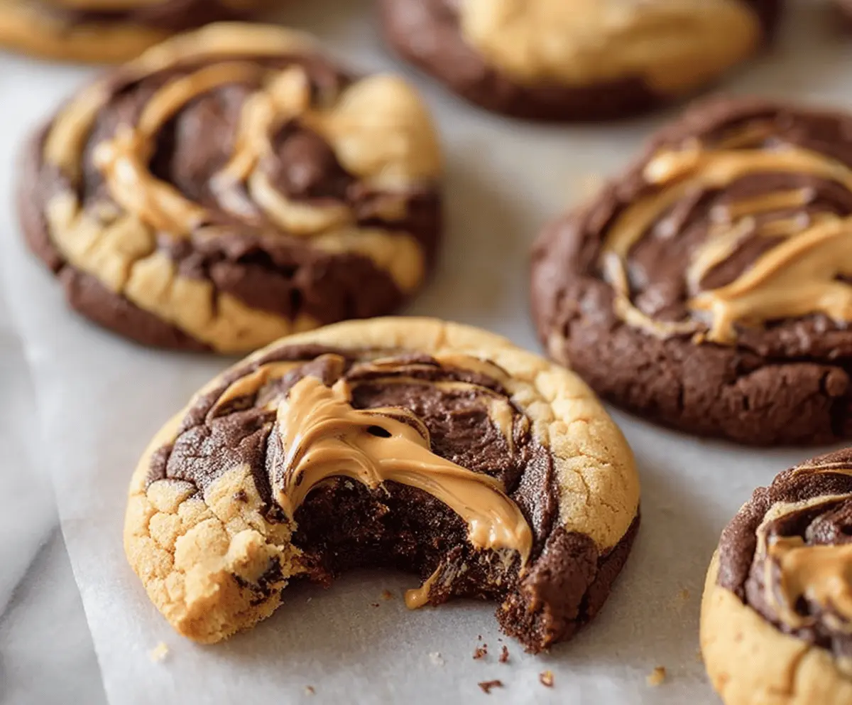 Irresistible Peanut Butter Brownie Swirl Cookies Recipe