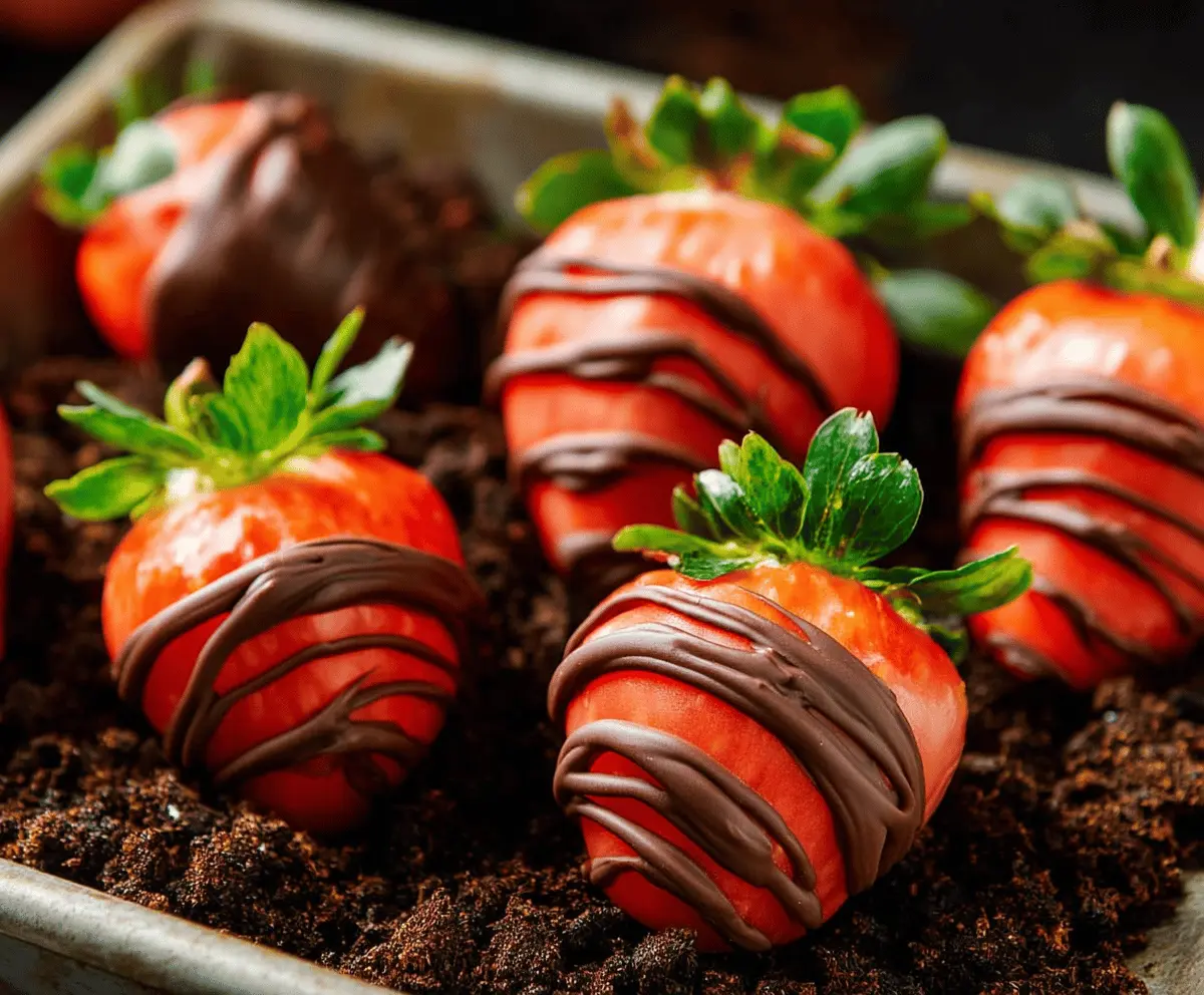Delicious Chocolate-Covered Pumpkin Patch Strawberries Recipe