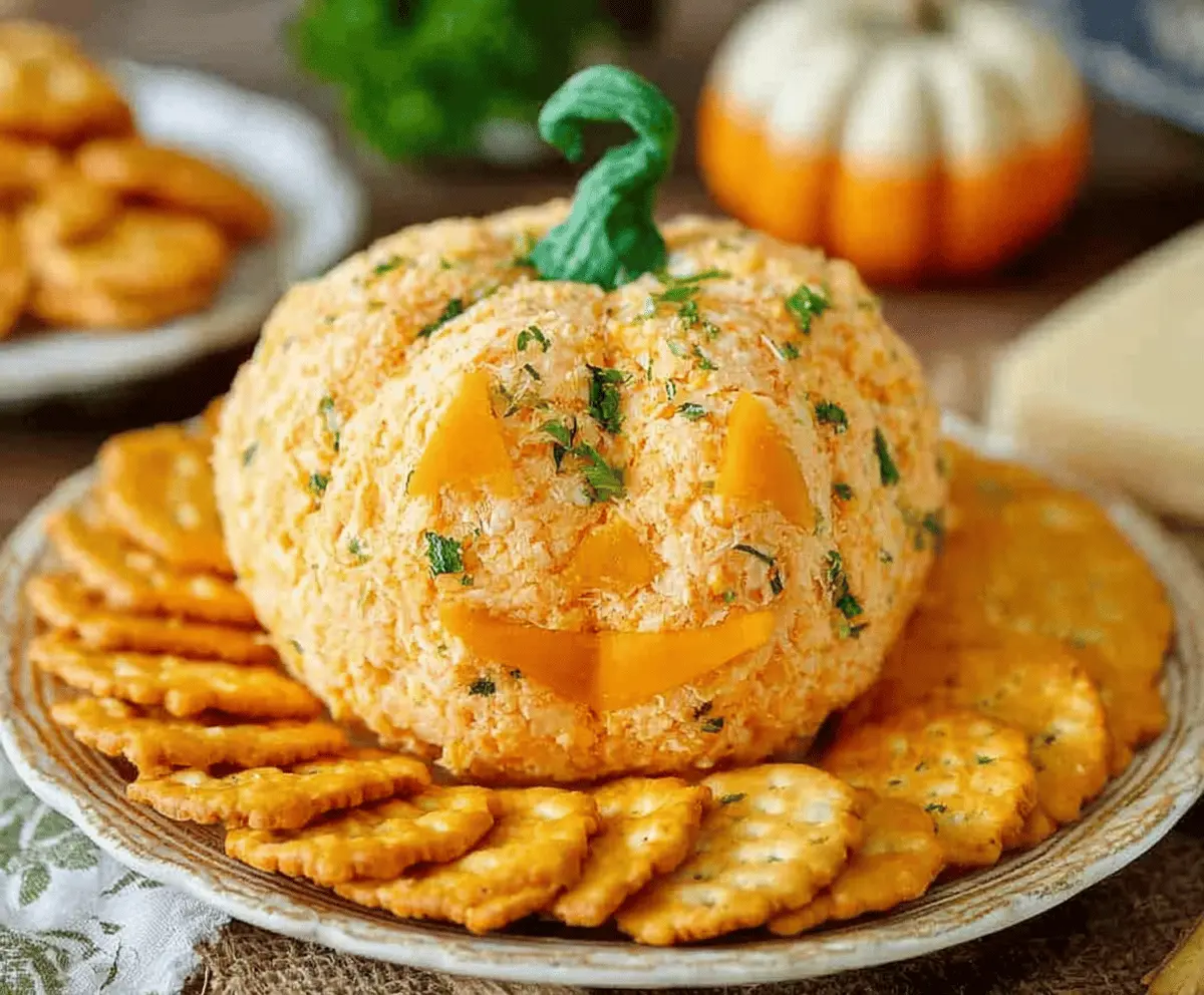 Easy Pumpkin Cheese Ball Recipe for Fall Parties