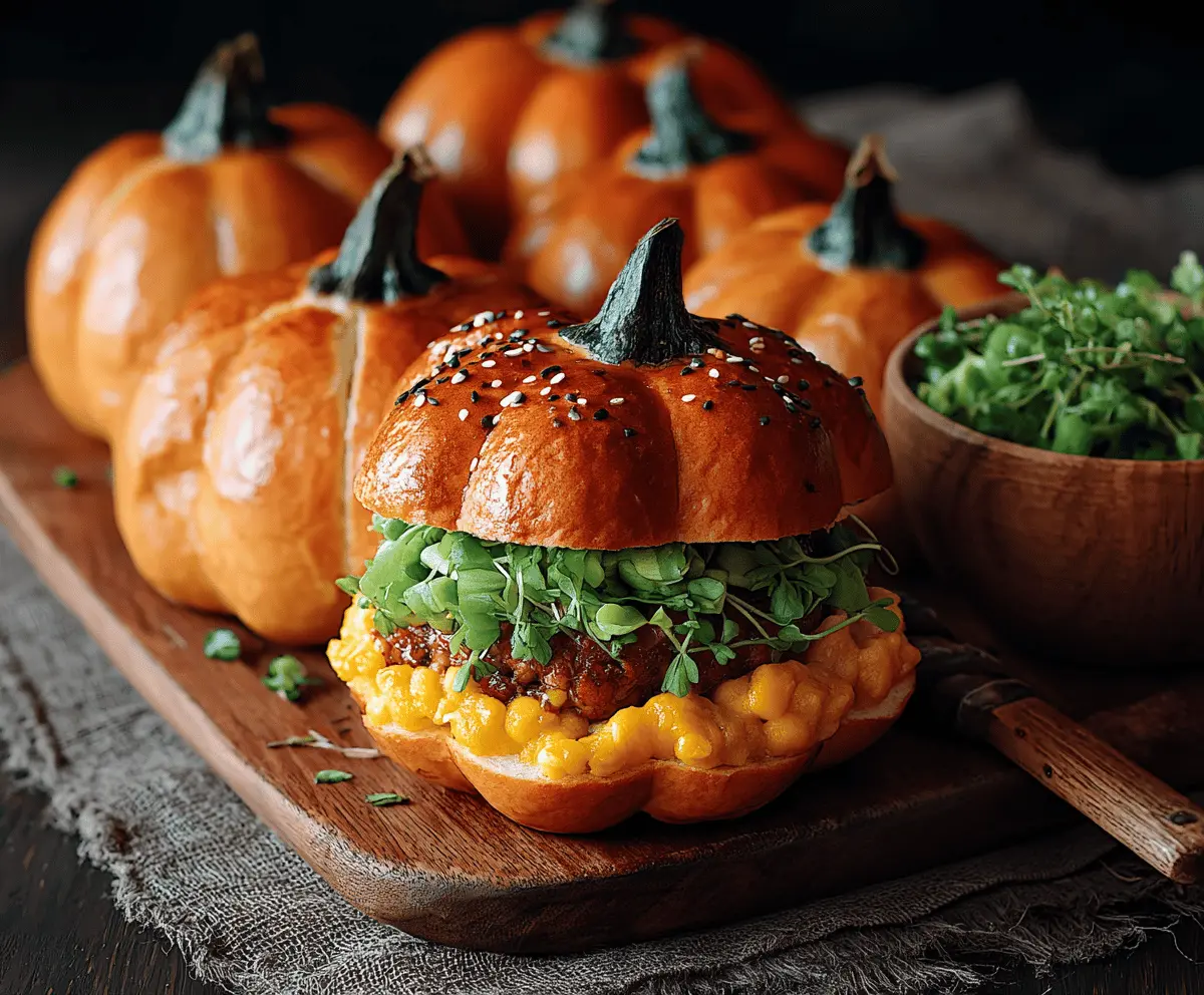 Pumpkin-Shaped Sliders Recipe – Fun & Festive Appetizers