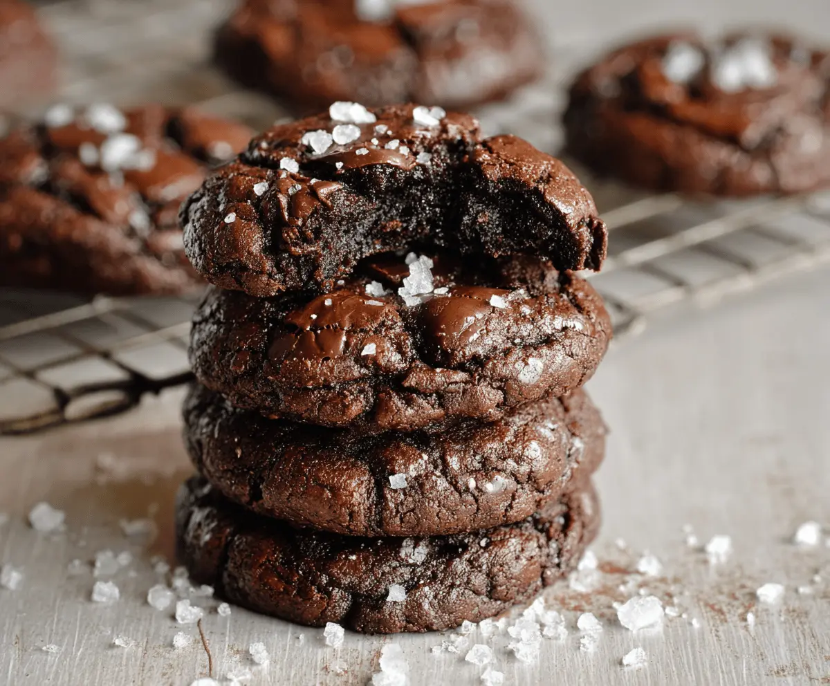 Irresistible Salted Brownie Cookies Recipe