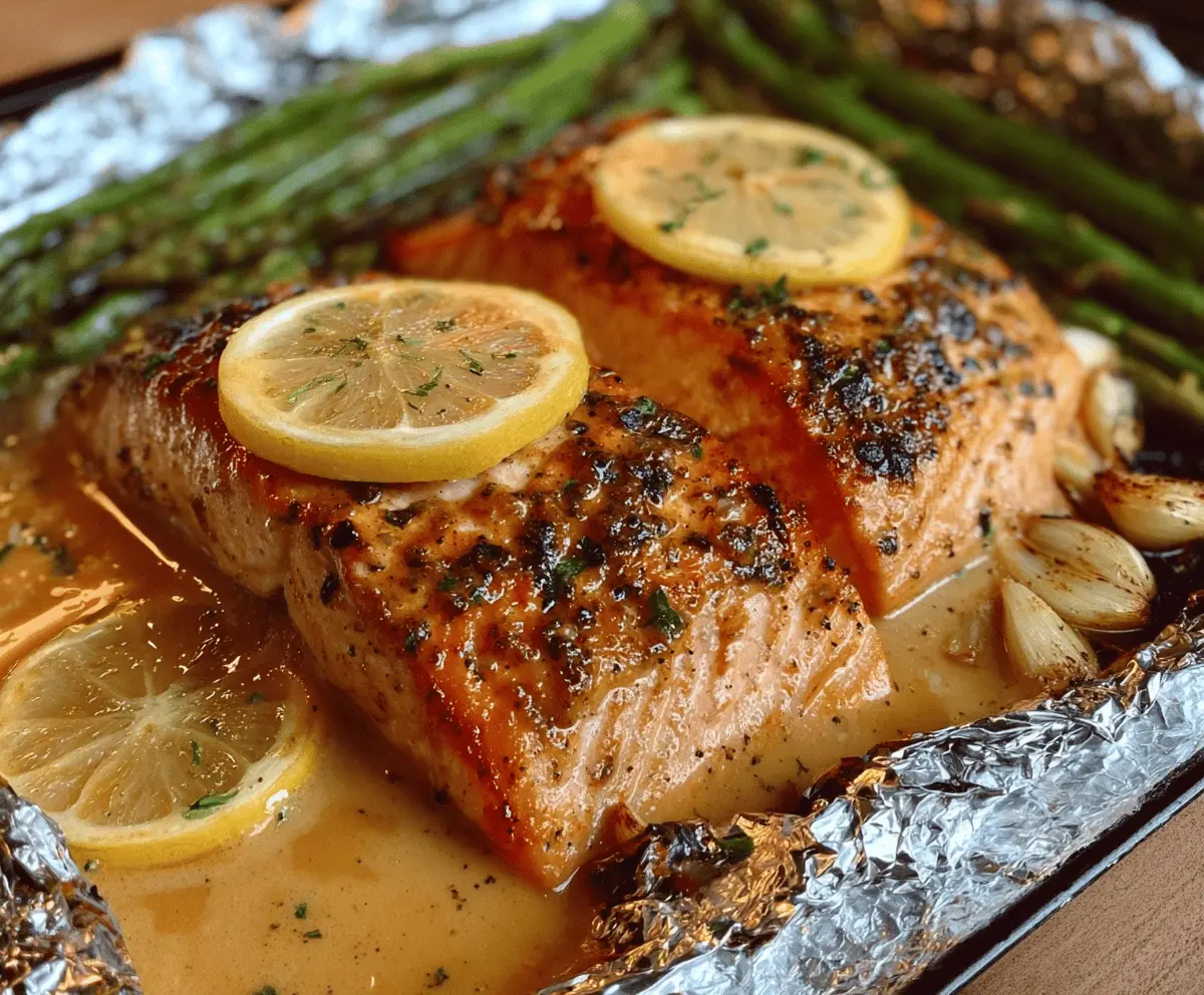 Easy Sheet Pan Lemon Garlic Butter Salmon Recipe