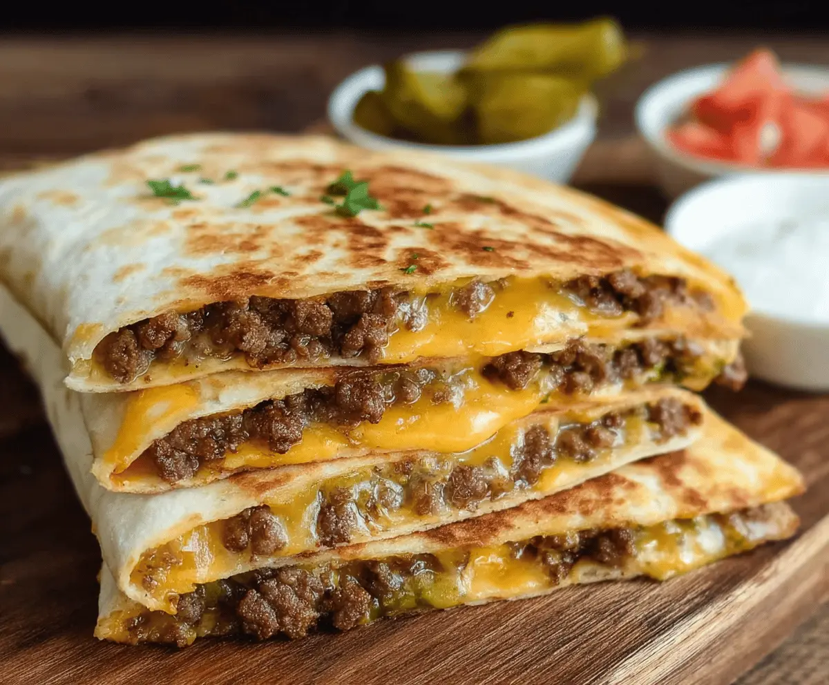 Crispy Smashburger Quesadillas Recipe – Easy and Delicious!
