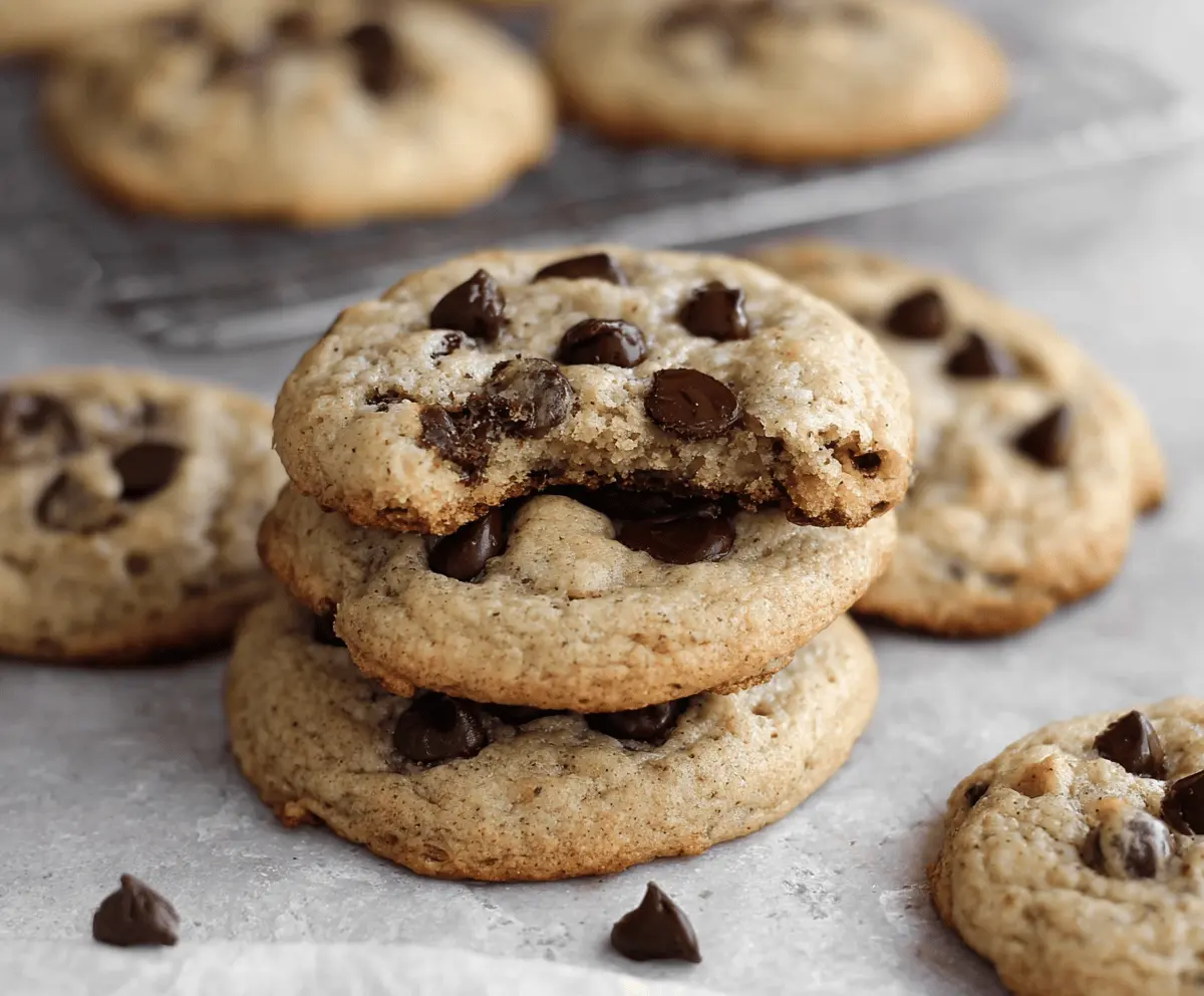Soft Chewy Banana Chocolate Chip Cookies Recipe
