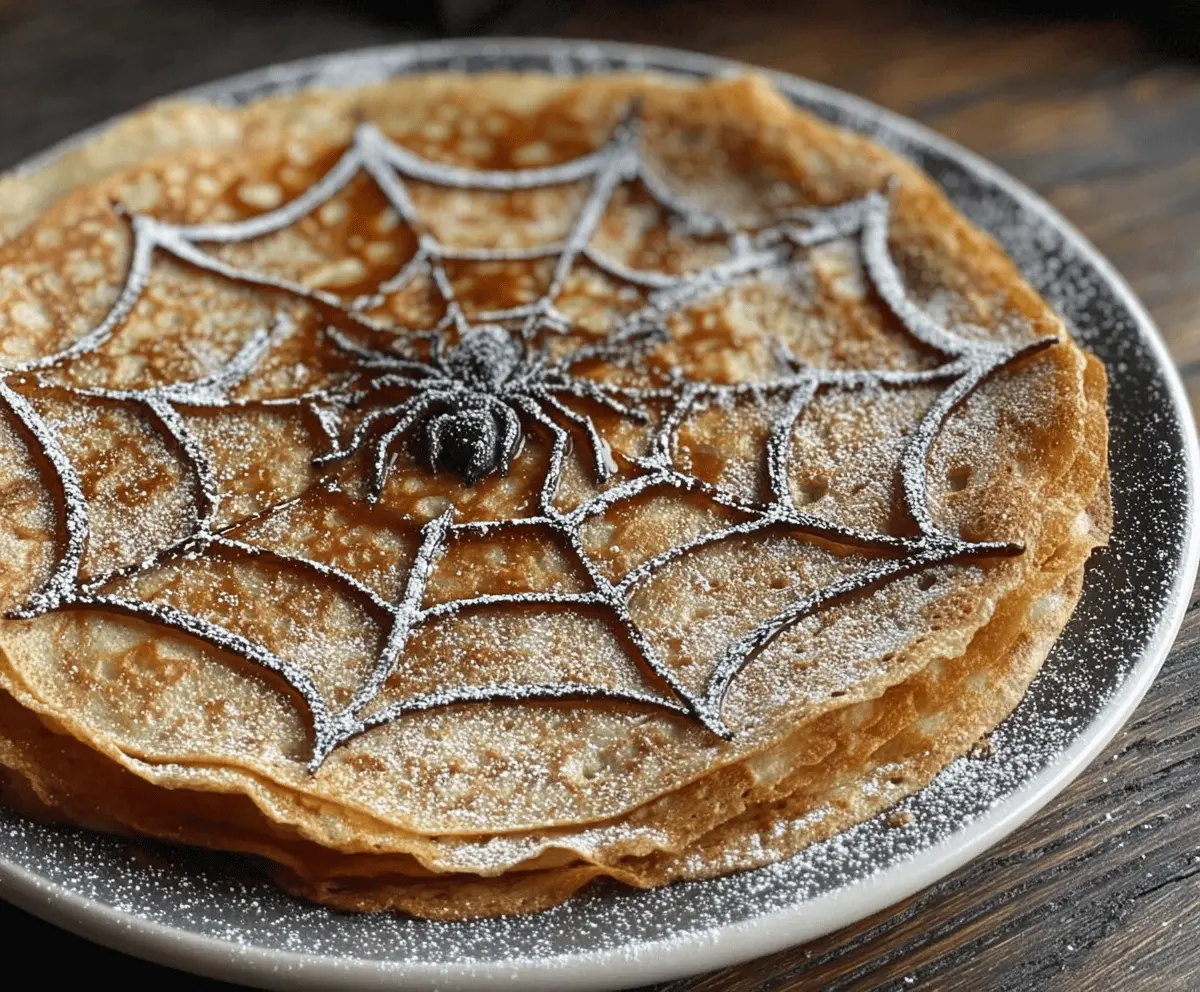 Spiderweb Crepes Recipe – Easy & Fun Breakfast Idea
