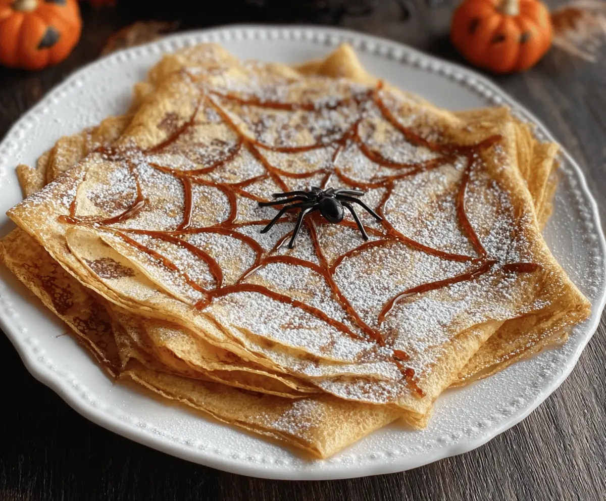 Spiderweb Crepes Recipe – Easy & Fun Breakfast Idea
