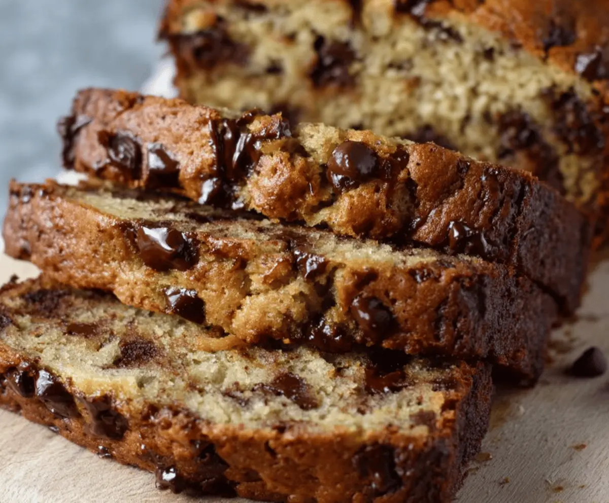 Super Moist Chocolate Chip Banana Bread Recipe - Easy & Delicious