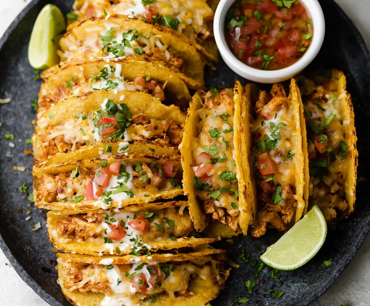 Quick Mini Baked Chicken Tacos