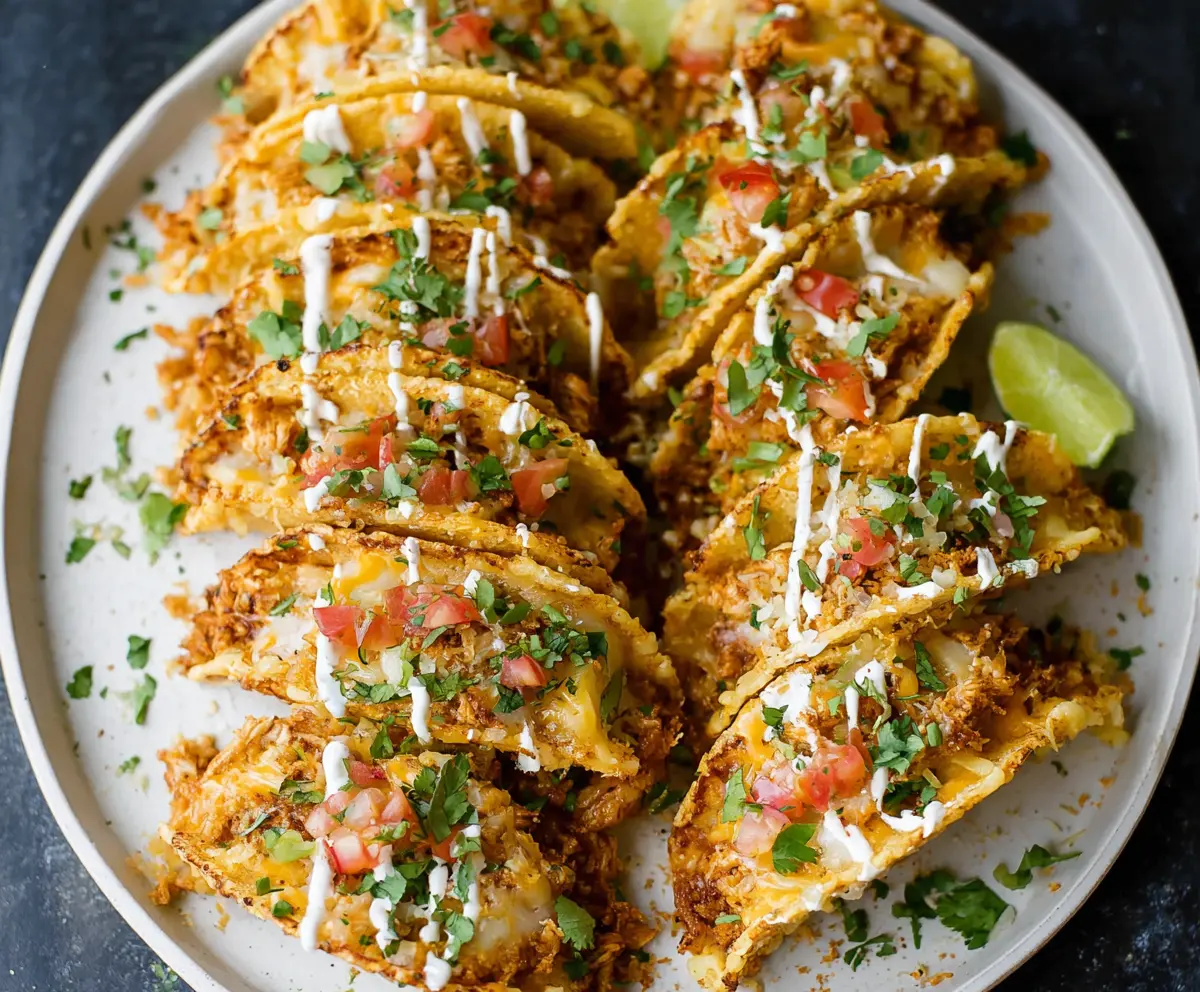 Delicious mini baked chicken tacos ready to serve in 20 minutes, perfect for quick weeknight dinners.