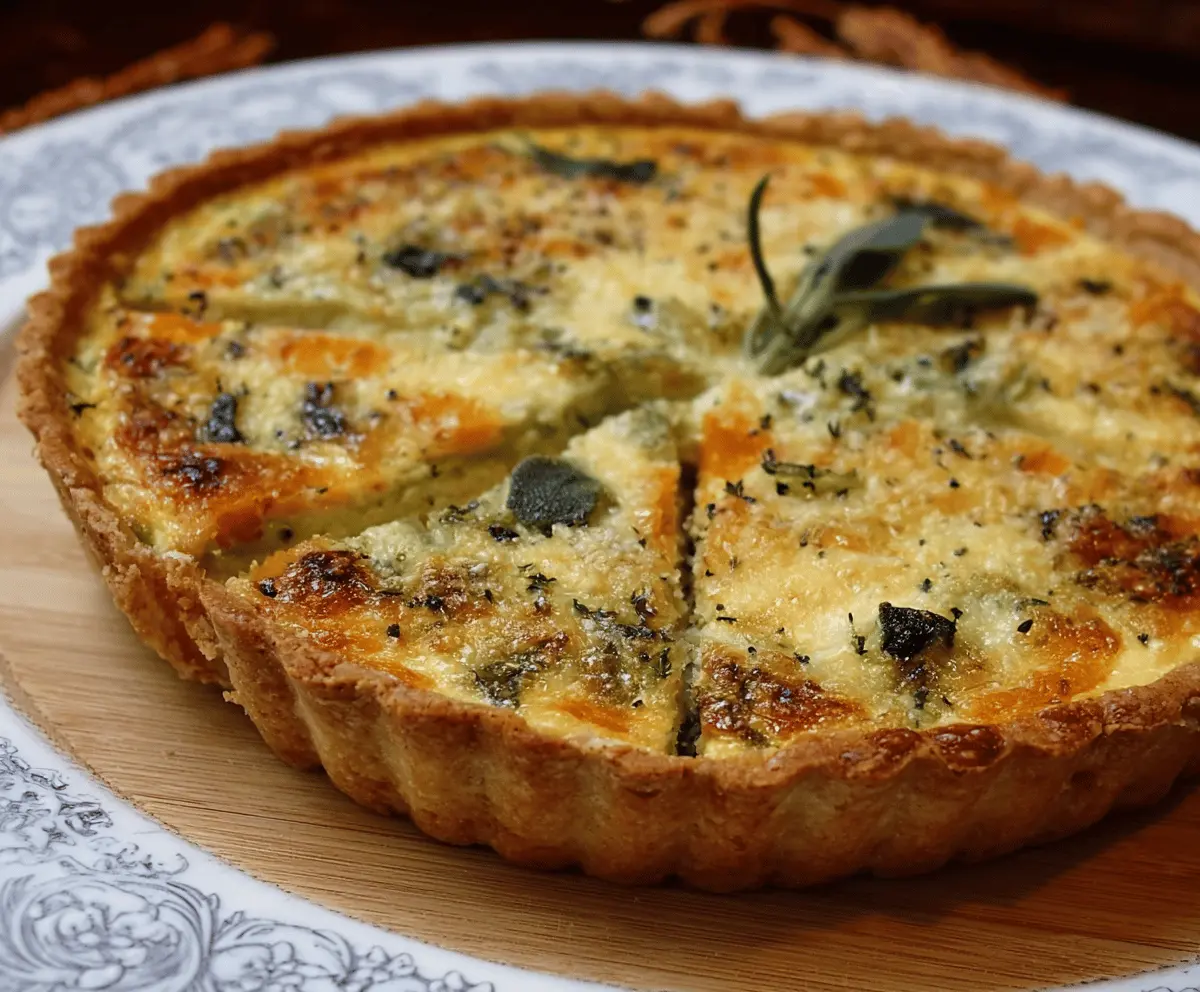 Easy Butternut Squash Sage Quiche