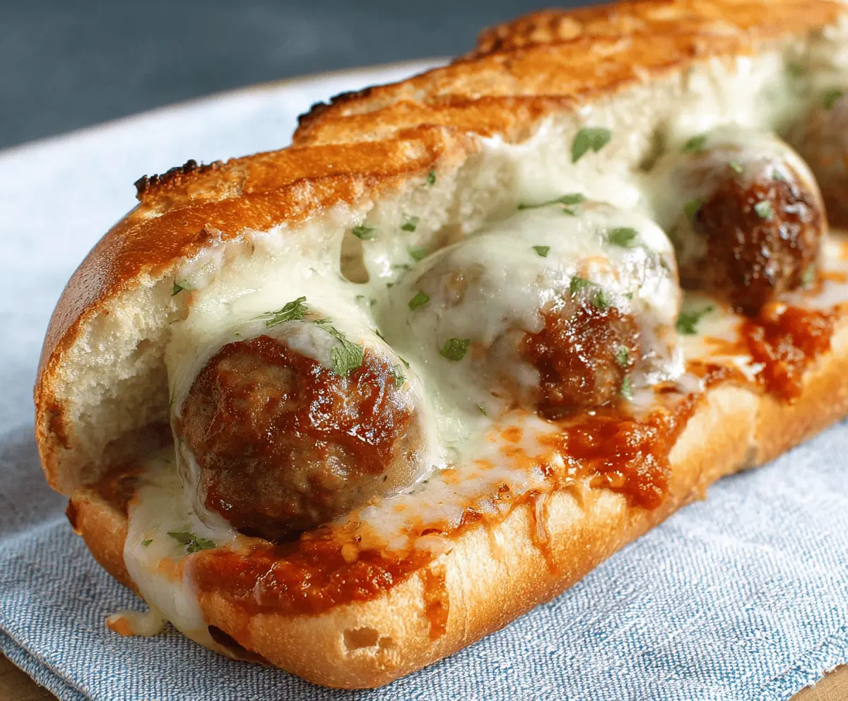 Easy Cheesy Meatball Subs